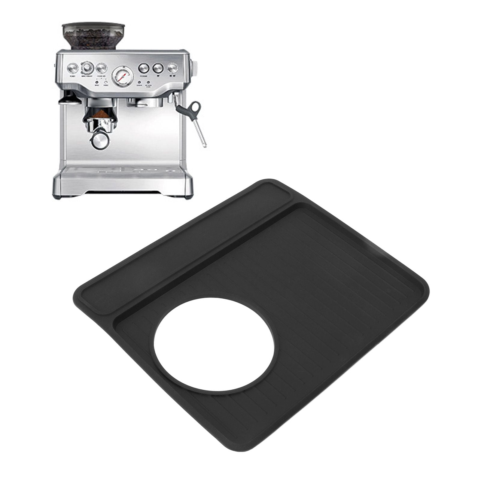 Coffee Machine Non Slip Pad Silicone Coffee Making Machine Accessories Top Pad for Breville 870 Black