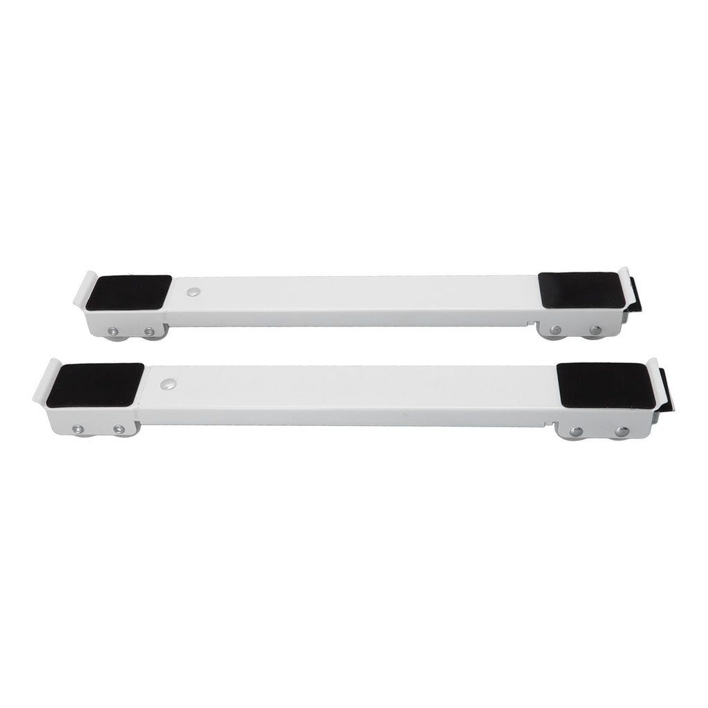 2pcs Furniture Appliance Roller Steel 300kg Load Bearing Stretchable Machine Moving Base for Dishwasher White