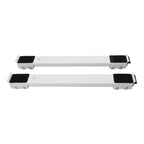 2pcs Furniture Appliance Roller Steel 300kg Load Bearing Stretchable Machine Moving Base for Dishwasher White