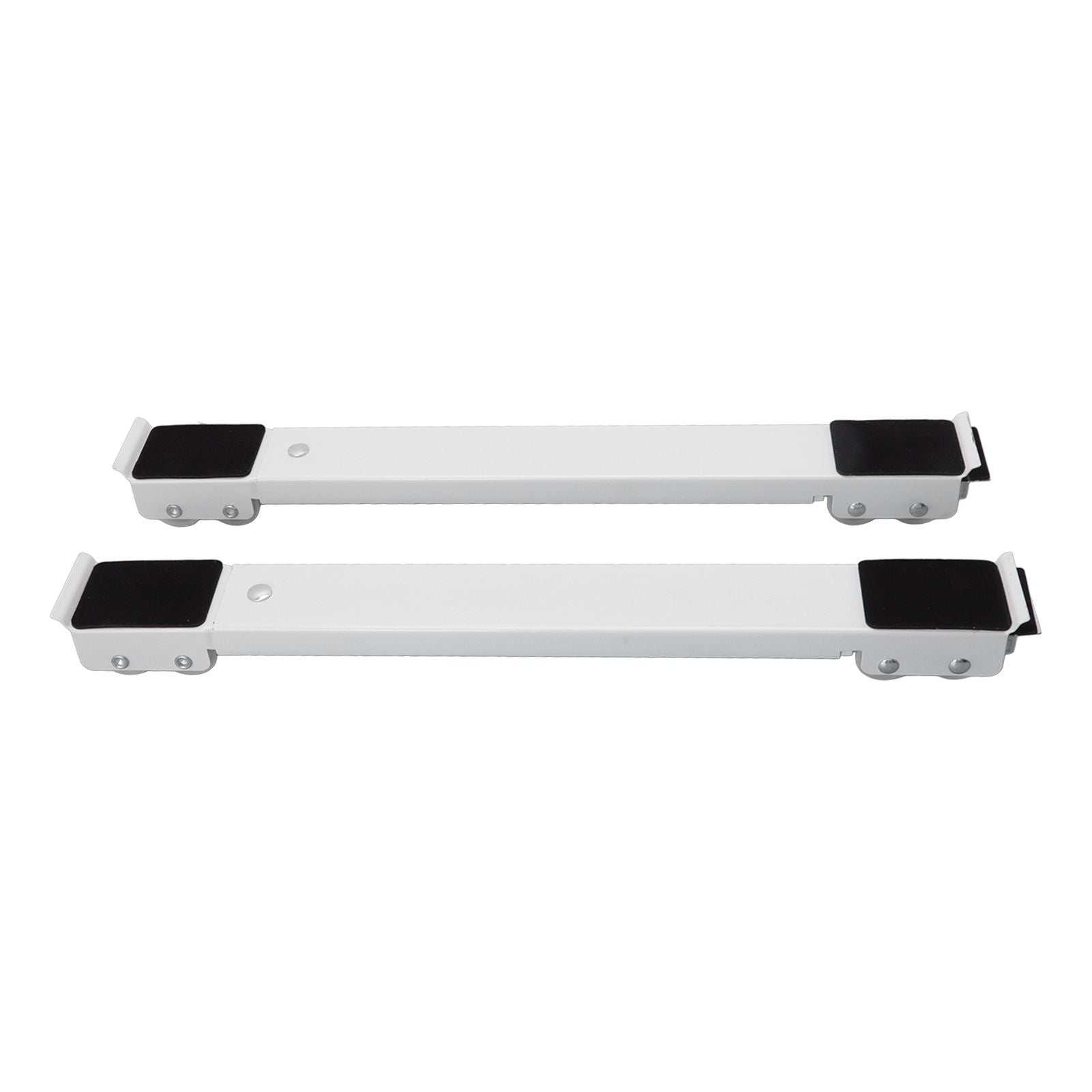 2pcs Furniture Appliance Roller Steel 300kg Load Bearing Stretchable Machine Moving Base for Dishwasher White