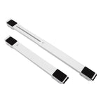 2pcs Furniture Appliance Roller Steel 300kg Load Bearing Stretchable Machine Moving Base for Dishwasher White