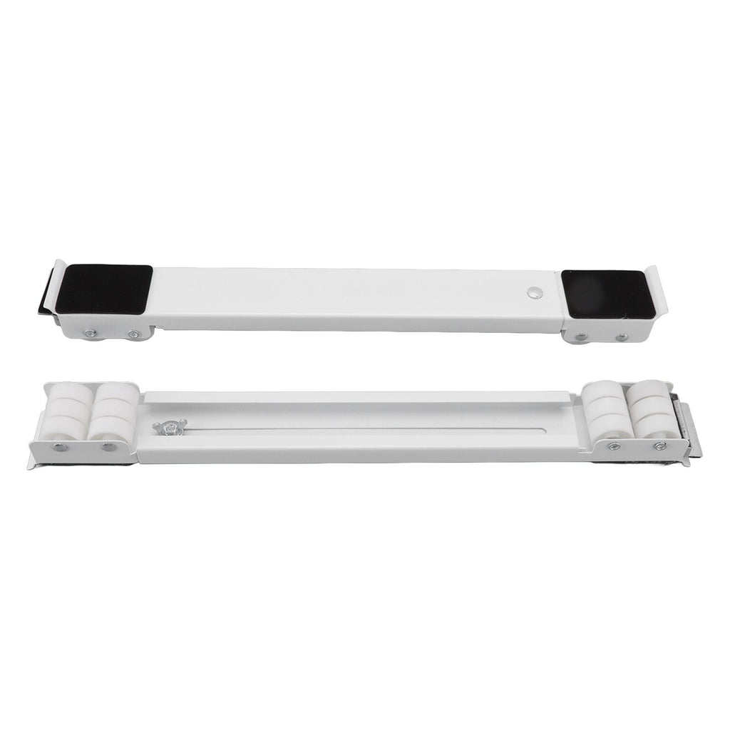 2pcs Furniture Appliance Roller Steel 300kg Load Bearing Stretchable Machine Moving Base for Dishwasher White