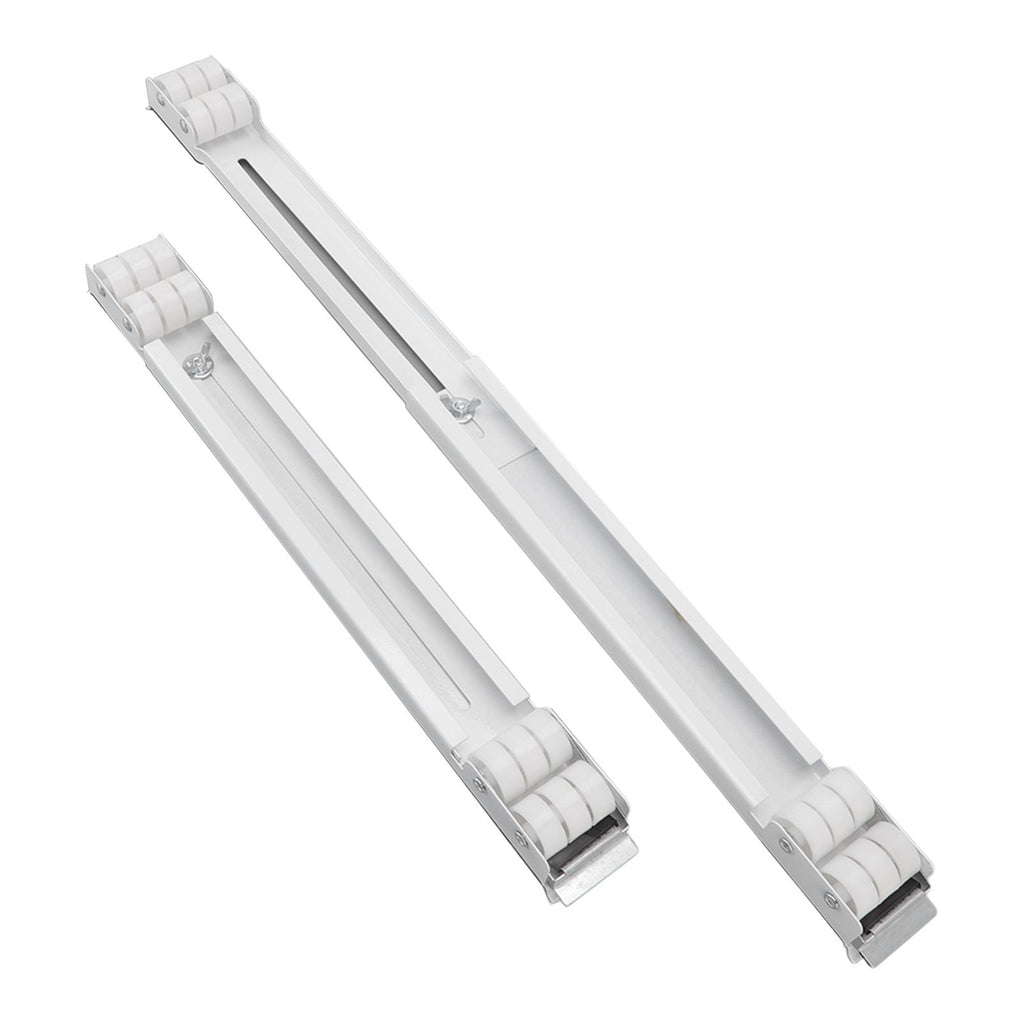 2pcs Furniture Appliance Roller Steel 300kg Load Bearing Stretchable Machine Moving Base for Dishwasher White