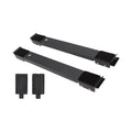 2pcs Furniture Appliance Roller Steel 300kg Load Bearing Stretchable Machine Moving Base for Dishwasher Black