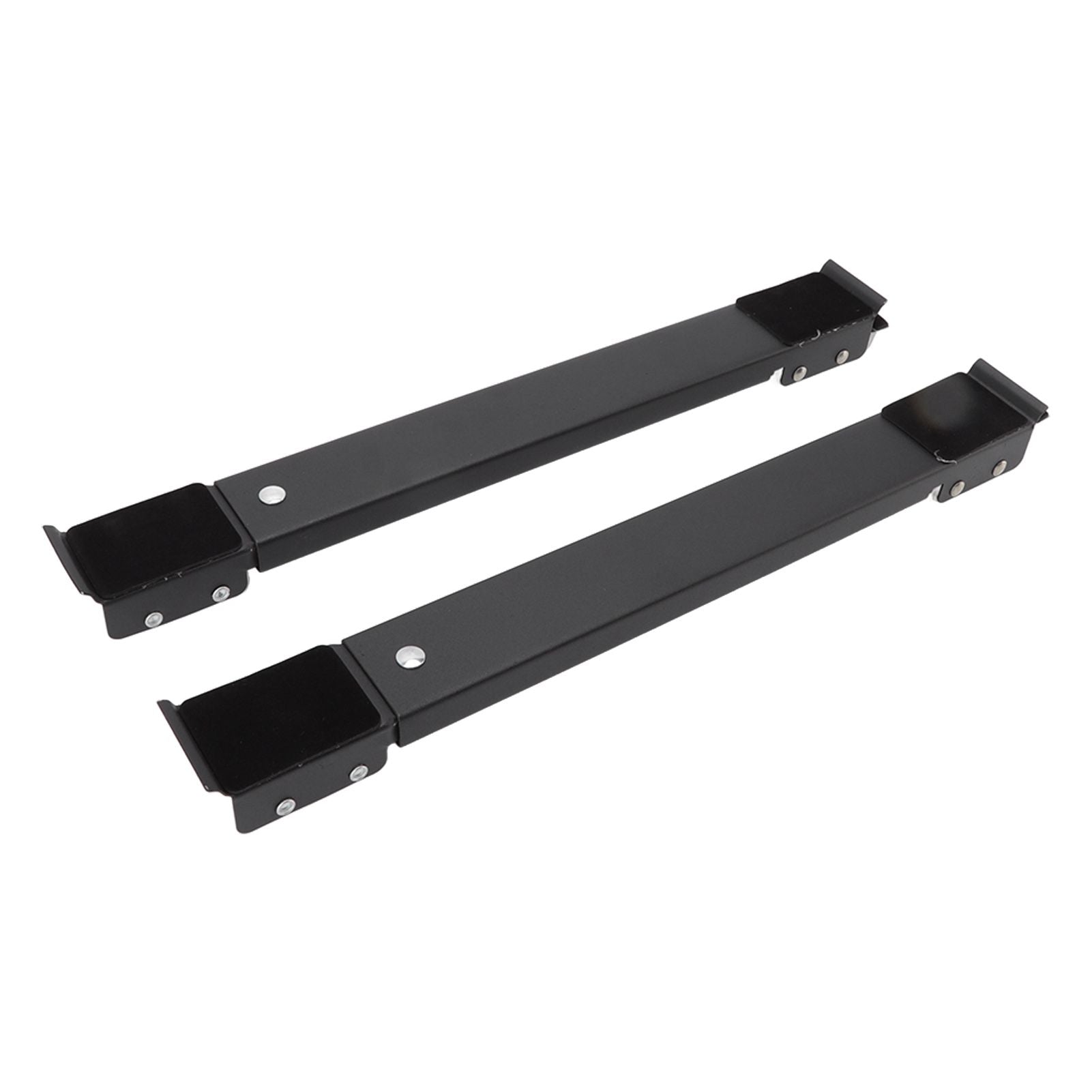 2pcs Furniture Appliance Roller Steel 300kg Load Bearing Stretchable Machine Moving Base for Dishwasher Black