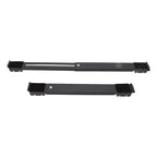 2pcs Furniture Appliance Roller Steel 300kg Load Bearing Stretchable Machine Moving Base for Dishwasher Black