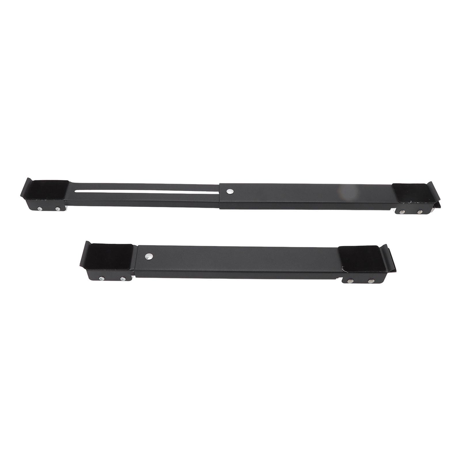2pcs Furniture Appliance Roller Steel 300kg Load Bearing Stretchable Machine Moving Base for Dishwasher Black