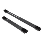 2pcs Furniture Appliance Roller Steel 300kg Load Bearing Stretchable Machine Moving Base for Dishwasher Black
