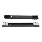 2pcs Furniture Appliance Roller Steel 300kg Load Bearing Stretchable Machine Moving Base for Dishwasher Black