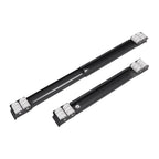 2pcs Furniture Appliance Roller Steel 300kg Load Bearing Stretchable Machine Moving Base for Dishwasher Black