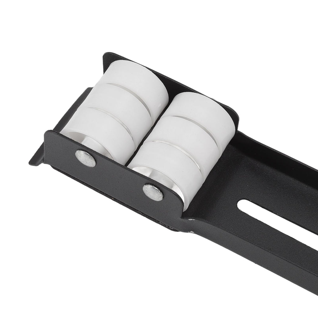 2pcs Furniture Appliance Roller Steel 300kg Load Bearing Stretchable Machine Moving Base for Dishwasher Black