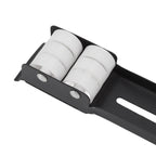 2pcs Furniture Appliance Roller Steel 300kg Load Bearing Stretchable Machine Moving Base for Dishwasher Black
