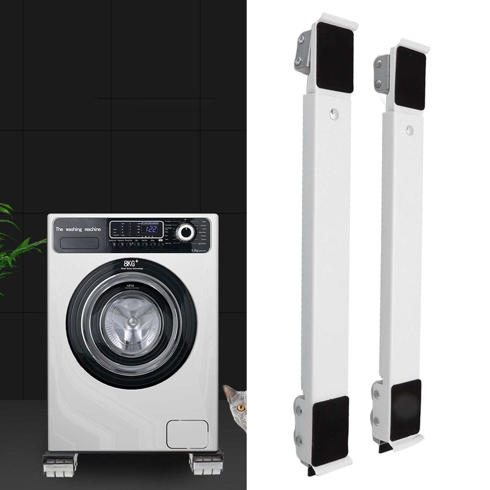 Appliance Roller 300kg Bearing Capacity Extensible Heavy Duty Roller Base for Furniture Air Conditioning Refrigerator