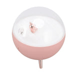 260ml Air Humidifier Space Bear Designed ABS with Night Light USB Charging Mini Mist Diffusor for Home Children Pink
