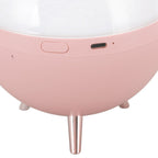 260ml Air Humidifier Space Bear Designed ABS with Night Light USB Charging Mini Mist Diffusor for Home Children Pink