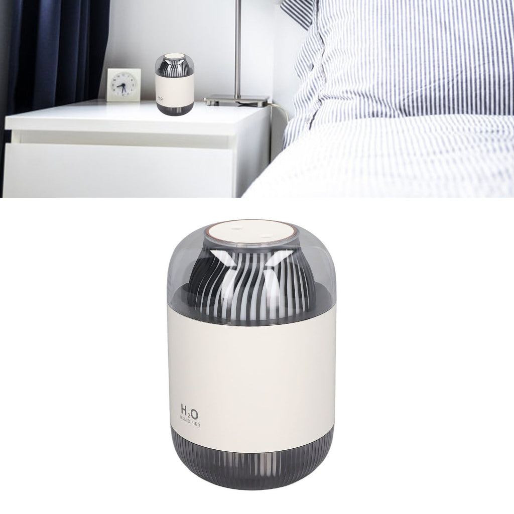 1000ml Air Humidifier Double Spray with Night Light USB Charging Mist Vaporizer for Home White