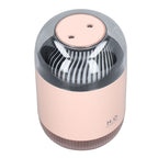 1000ml Air Humidifier Double Spray with Night Light USB Charging Mist Vaporizer for Home Pink