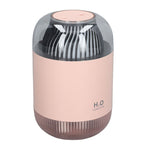 1000ml Air Humidifier Double Spray with Night Light USB Charging Mist Vaporizer for Home Pink