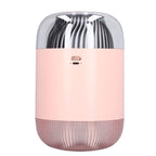1000ml Air Humidifier Double Spray with Night Light USB Charging Mist Vaporizer for Home Pink