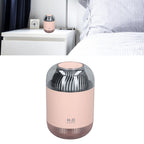 1000ml Air Humidifier Double Spray with Night Light USB Charging Mist Vaporizer for Home Pink