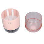 1000ml Air Humidifier Double Spray with Night Light USB Charging Mist Vaporizer for Home Pink