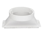 Portable AC Hose Coupler Universal Clockwise Counterclockwise Thread 5in Diameter Rectangular Interface 130mm Hose Adapter