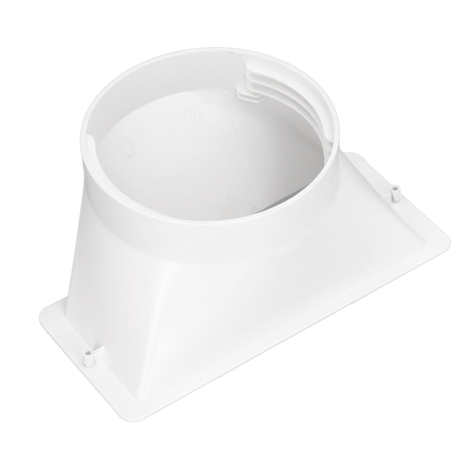 Portable AC Hose Coupler Universal Clockwise Counterclockwise Thread 5in Diameter Rectangular Interface 130mm Hose Adapter