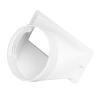 Portable AC Hose Coupler Universal Clockwise Counterclockwise Thread 5in Diameter Rectangular Interface 130mm Hose Adapter