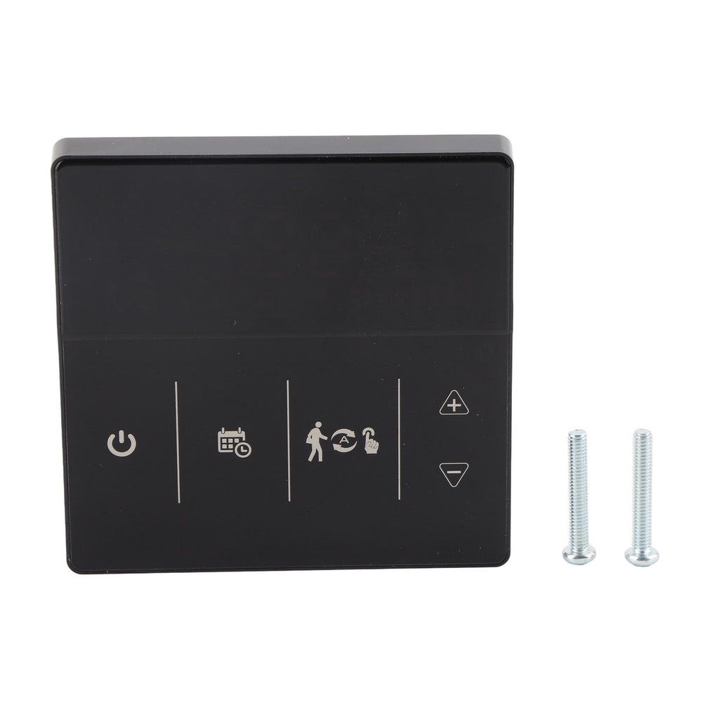 Smart Thermostat with Touch Screen App Voice Control Wifi Temperature Controller for Home 90‑240V Black