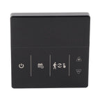 Smart Thermostat with Touch Screen App Voice Control Wifi Temperature Controller for Home 90‑240V Black