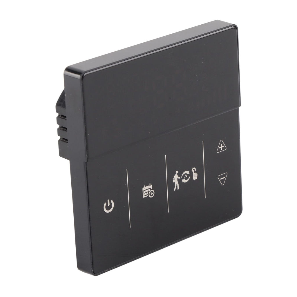 Smart Thermostat with Touch Screen App Voice Control Wifi Temperature Controller for Home 90‑240V Black