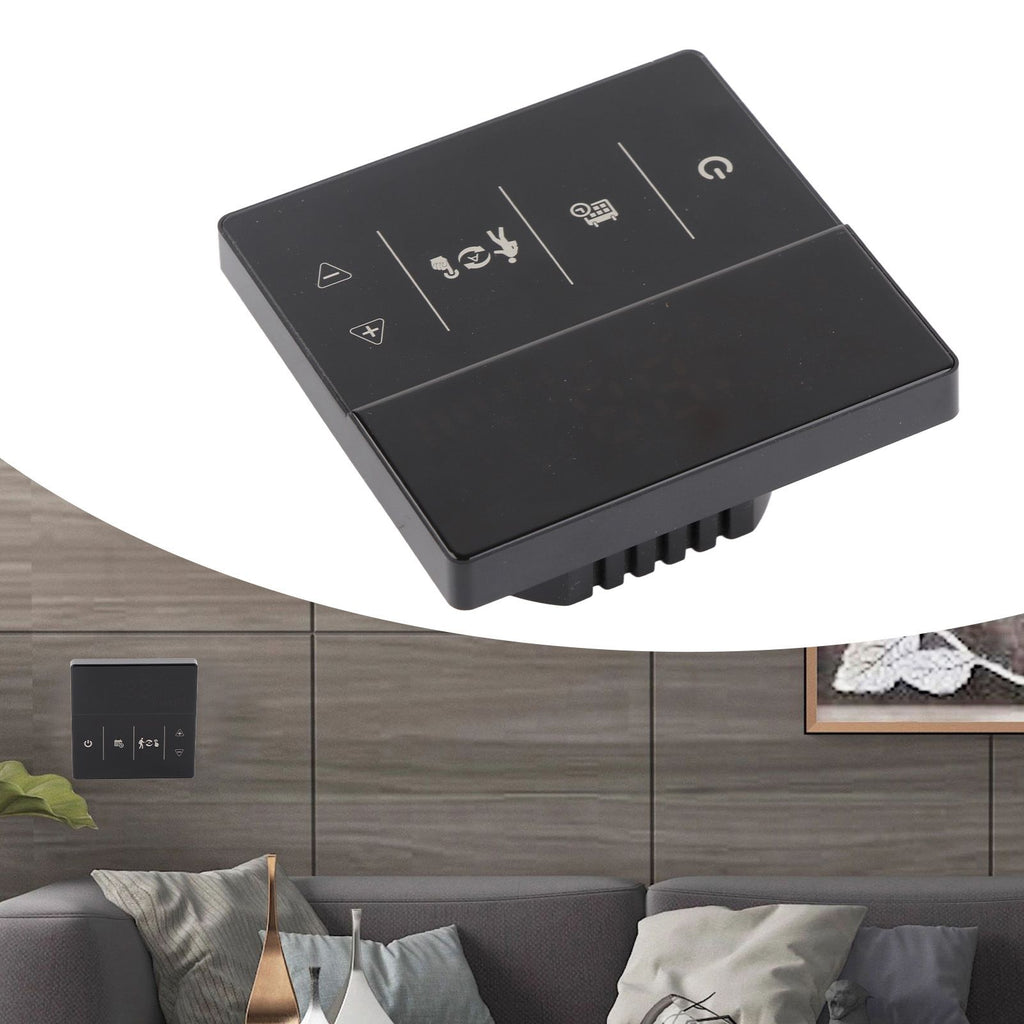 Smart Thermostat with Touch Screen App Voice Control Wifi Temperature Controller for Home 90‑240V Black