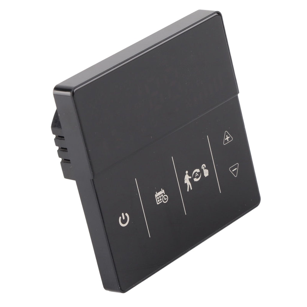 Smart Thermostat with Touch Screen App Voice Control Wifi Temperature Controller for Home 90‑240V Black