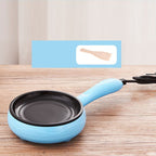 Multifunctional 2 in 1 Egg Cooker Non Stick Egg Frying Pan Egg Boiler Automatic Off Egg Boiler Machine for Home Dormitory Blue