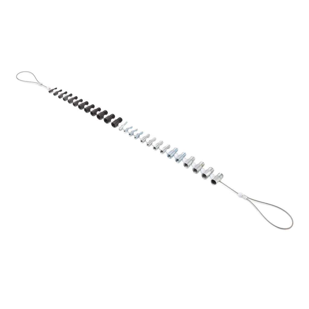 Nuts Screwbolts Thread Checker 26 Male Female Thread Identification Tool with 14 Inch and 12 Metric Gauges