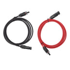 Solar Panel PV Cable Black Red Solar Panel Extension Cable with Male and Female Connectors 2m