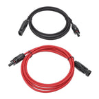 Solar Panel PV Cable Black Red Solar Panel Extension Cable with Male and Female Connectors 2m