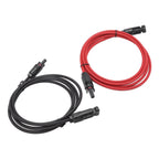 Solar Panel PV Cable Black Red Solar Panel Extension Cable with Male and Female Connectors 2m