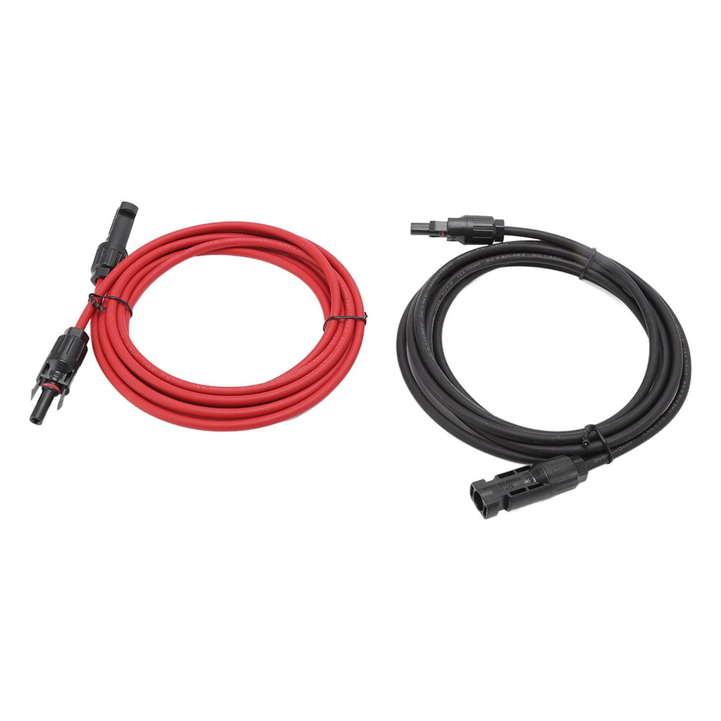 Solar Panel PV Cable Black Red Solar Panel Extension Cable with Male and Female Connectors 3m