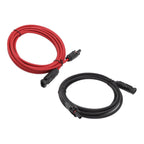 Solar Panel PV Cable Black Red Solar Panel Extension Cable with Male and Female Connectors 3m