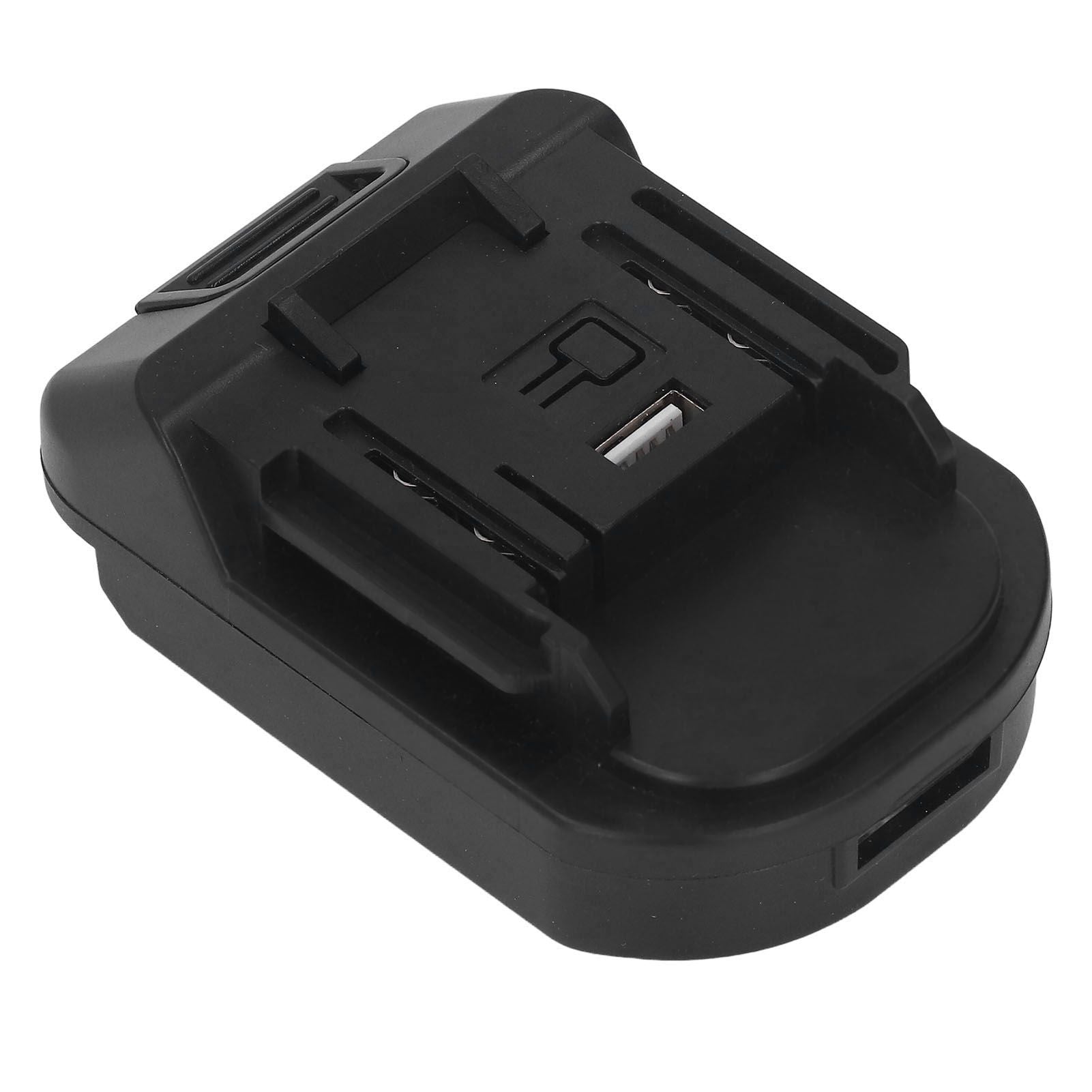 Battery Adapter Converter ABS with USB Interface 18V to 20V Battery Converter Adapter for Electric Tool