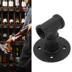 2 Sets Single Bottle Wine Rack Iron Wall Mounted Hanging Wine Display Holder for Bar Home Decoration