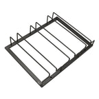 Iron Art Upside Down Wine Glass Holder European Style Hanging Wine Glass Rack Under Cabinet Black