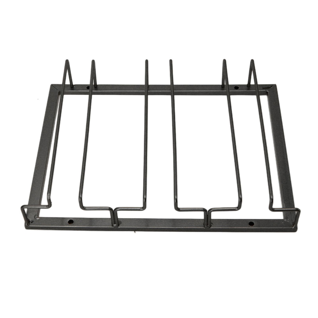 Iron Art Upside Down Wine Glass Holder European Style Hanging Wine Glass Rack Under Cabinet Black