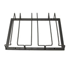 Iron Art Upside Down Wine Glass Holder European Style Hanging Wine Glass Rack Under Cabinet Black