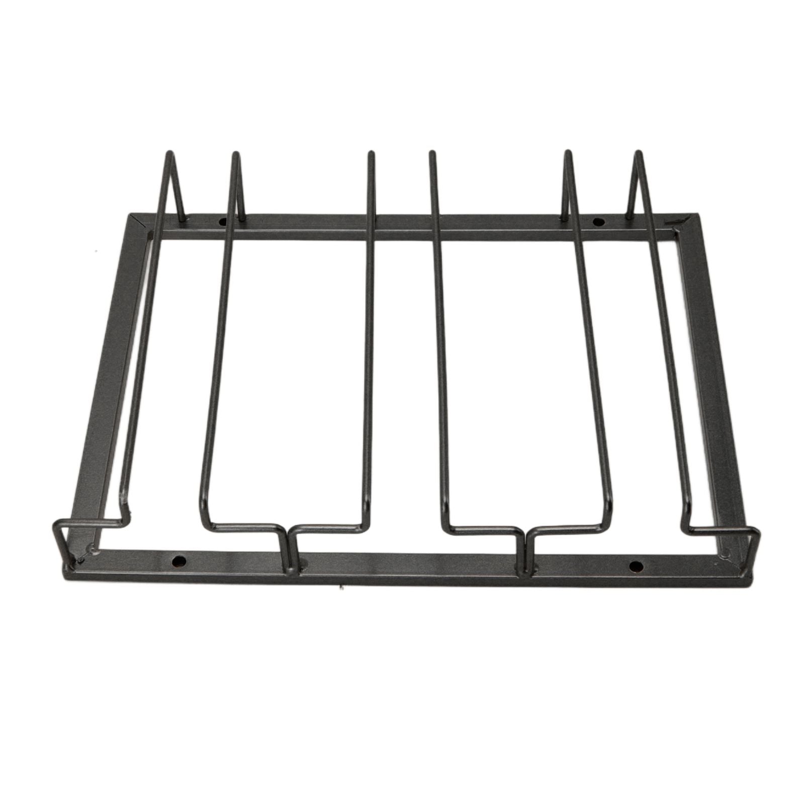 Iron Art Upside Down Wine Glass Holder European Style Hanging Wine Glass Rack Under Cabinet Black
