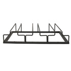 Iron Art Upside Down Wine Glass Holder European Style Hanging Wine Glass Rack Under Cabinet Black