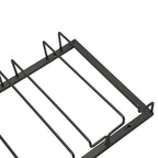 Iron Art Upside Down Wine Glass Holder European Style Hanging Wine Glass Rack Under Cabinet Black