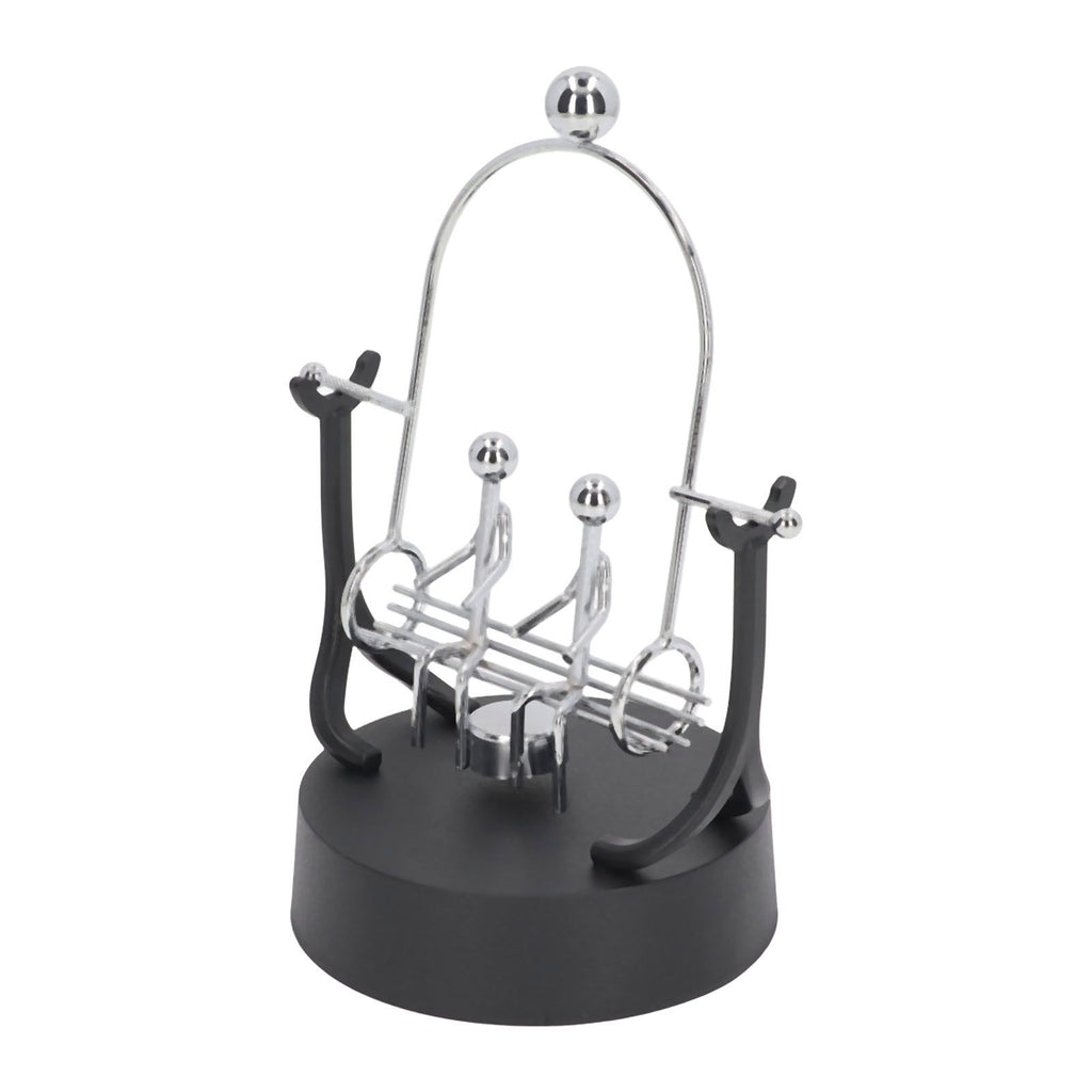Perpetual Motion Machine Couples Swing Shape Iron Art Electroplating Perpetual Motion Model for Office Desk
