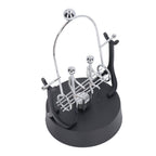 Perpetual Motion Machine Couples Swing Shape Iron Art Electroplating Perpetual Motion Model for Office Desk